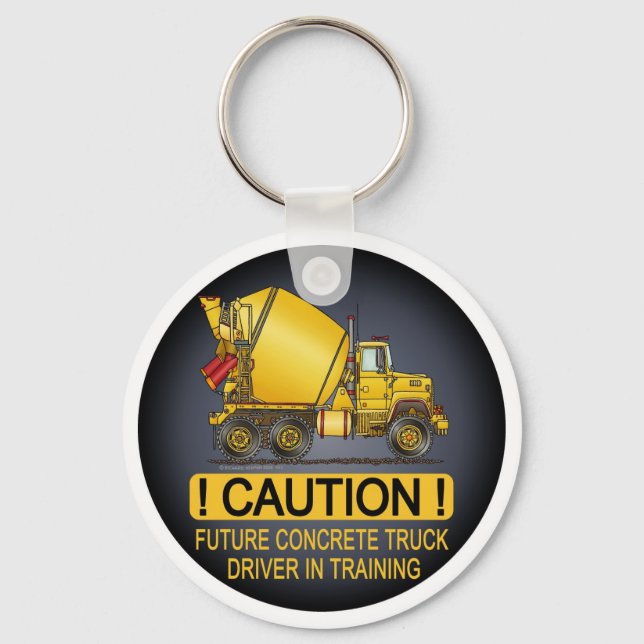 My Mom Drives A Concrete Truck Infant Creeper Keychain (Front)