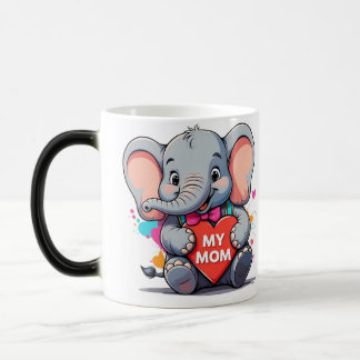 my mom - elephant art magic mug
