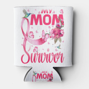 My Mom Is A Survivor Breast Cancer Awareness Can Cooler