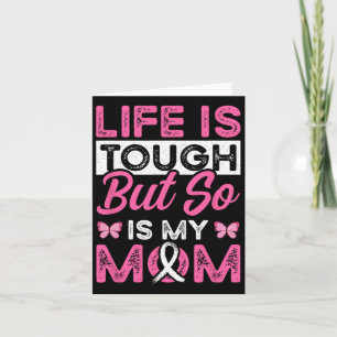 My Mom Is A Survivor Pink Ribbon Breast Cancer Pat Card