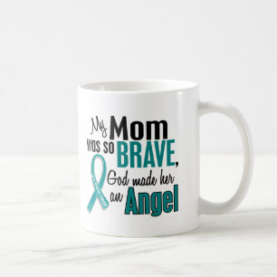 My Mom Is An Angel 1 Ovarian Cancer Coffee Mug