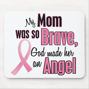 My Mom Is An Angel Breast Cancer Mouse Pad