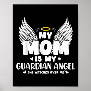 My Mom Is My Guardian Angel Memorial Day In Poster