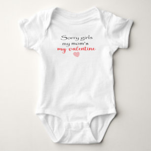 "My Mom is my Valentine"  Baby Bodysuit