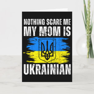 My Mom Is Ukrainian Ukraine Pride Flag Heritage Ro Card