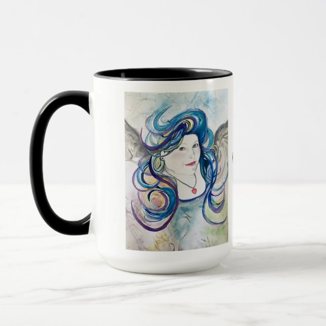 My mom, my Angel mug drinkware (Left)