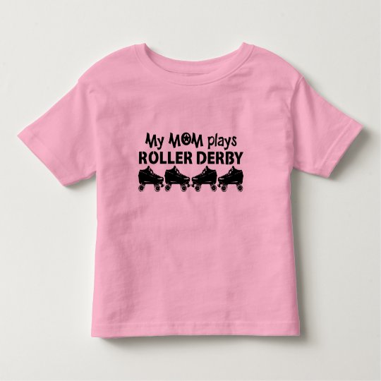 My Mom plays Roller Derby, Roller Skating Toddler T-shirt