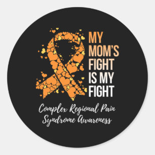 My Mom’s Fight Complex Regional Pain Syndrome Awar Classic Round Sticker