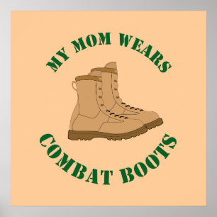 My Mom Wears Combat Boots - Poster
