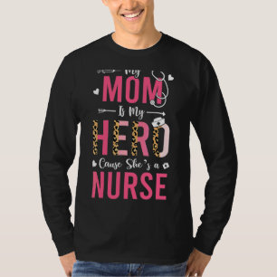 My Mommy Is Nurse Mothers From Daughter Son Leopa T-Shirt