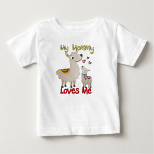 My Mommy Loves Me Llama Baby T-Shirt