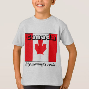 My mommy's roots canada kids t-shirts