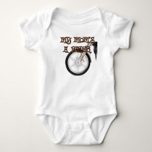 My Mom's A Biker Baby Bodysuit