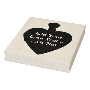 My Mom's Heart Shaped Locket Silhouette Art Stamp