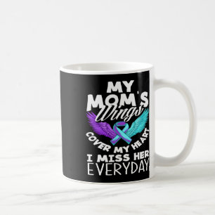 My Mom's Wings Cover My Heart Suicide Awareness Coffee Mug