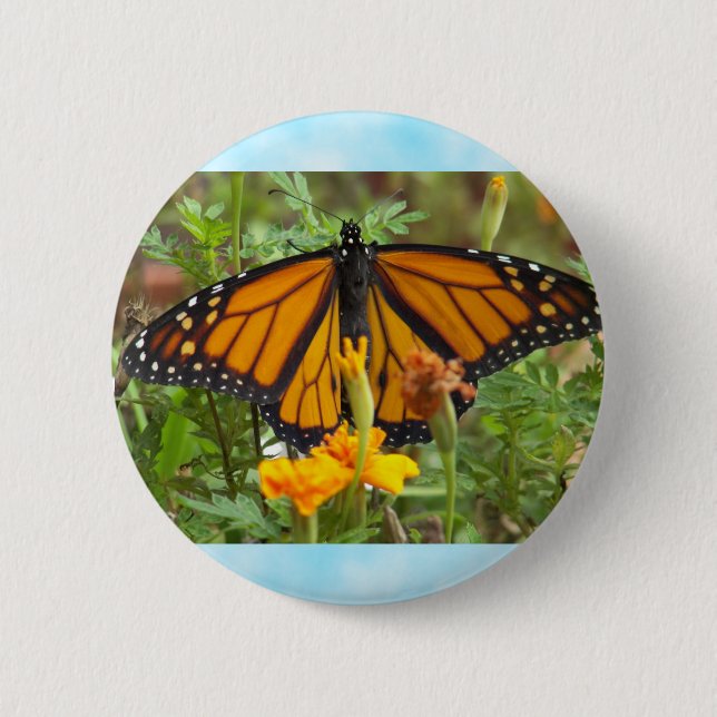 My Monarch Butterfly-button 2 Inch Round Button (Front)