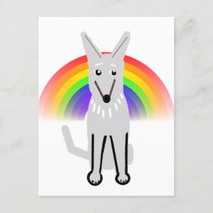 My Moon Dog and Rainbow, Postcard