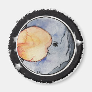 My Moon - Watercolor Child Magnet