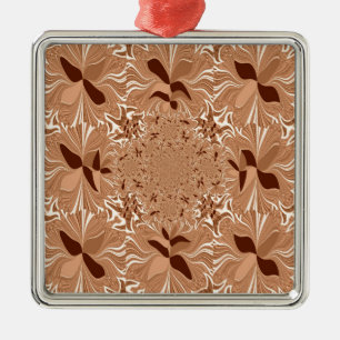 My Morning Coffee Colours Metal Ornament