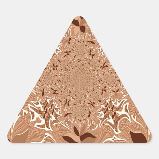 My Morning Coffee Colours Triangle Sticker (Front)