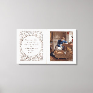 My Mother, a Poem by Ann Taylor Canvas Print