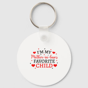 My Mother In Laws Favorite Child, Funny Parent Wom Keychain