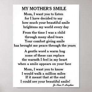 MY MOTHER'S SMILE  POSTER