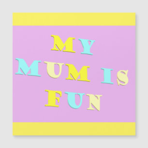 My Mum Design with poem colours pale mixed Card