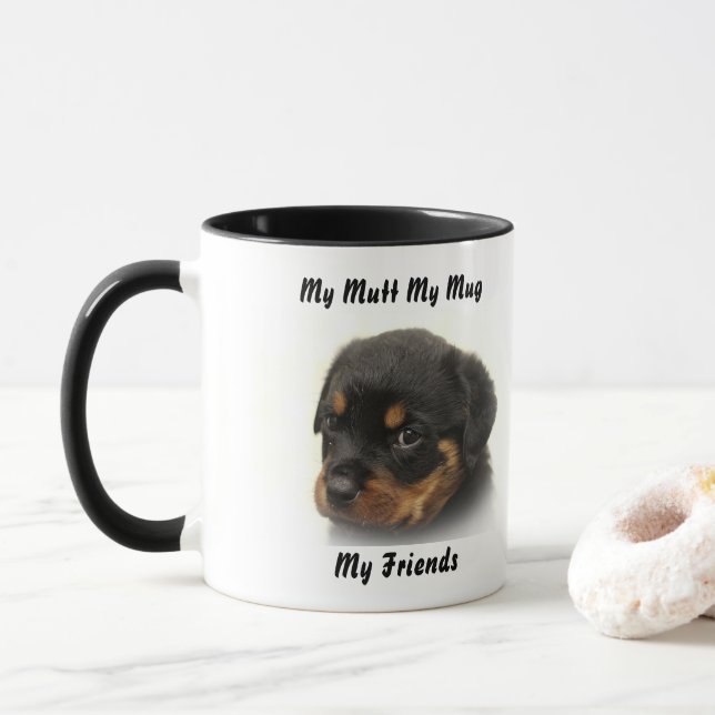 My Mutt My Mug My Friends. (With Donut)