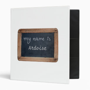 My name is Add your Name Personalized White Binder
