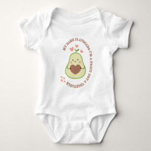 My Name is Avocado Hoodie Baby Bodysuit