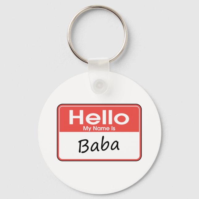 My Name is Baba Keychain (Front)