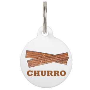 My Name is CHURRO Fried Spanish Pastry Dessert Pet Tag