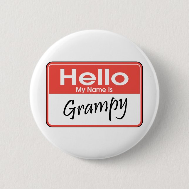 My Name is Grampy 2 Inch Round Button (Front)