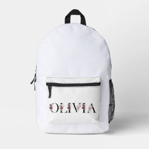 My name is Olivia. My name is Olivia. Printed Backpack