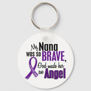 My Nana Is An Angel Pancreatic Cancer Keychain