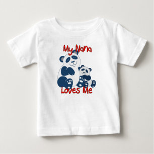 My Nana Loves Me Panda Baby T-Shirt