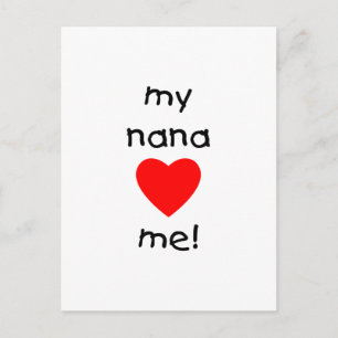 my nana loves me postcard