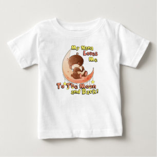 My Nana Loves Me To The Moon And Back Baby T-Shirt