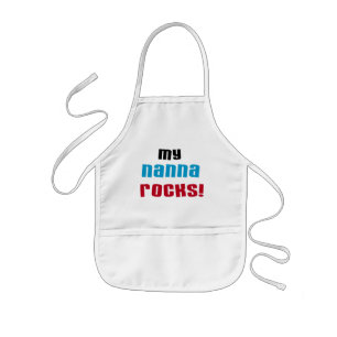 My Nanna Rocks T shirts and Gifts Kids Apron