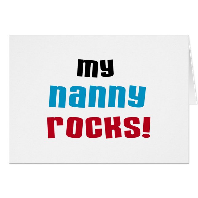 My Nanny Rocks T-shirts et cadeaux (Devant horizontal)