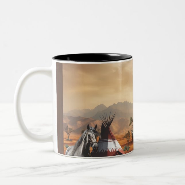 My Native Homeland Two-Tone Coffee Mug (Left)