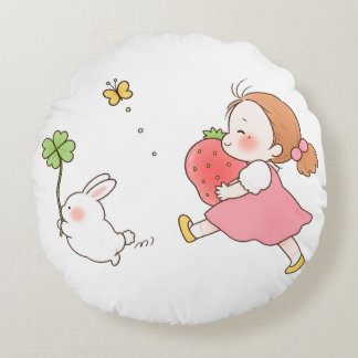 My Neighbour Totoro – Whimsical Forest Spirit Round Pillow