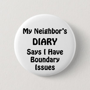 My Neighbour's Diary 2 Inch Round Button