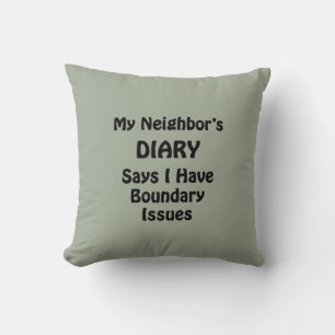 My Neighbour's Diary Throw Pillow