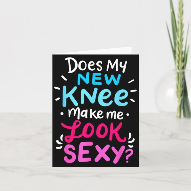My New Knee Gift Funny Knee Replacement Surgery Jo Card (Front)