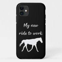 My New Ride To Work by Horse Funny