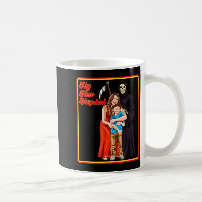 My New Stepdad Ironic Shirts - Funny Ironic Meme  Coffee Mug (Right)