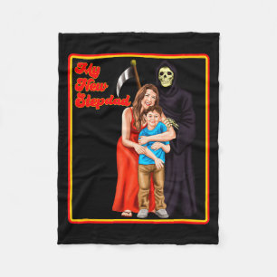 My New Stepdad Ironic Shirts - Funny Ironic Meme Fleece Blanket