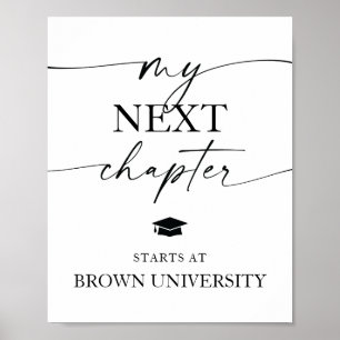 My Next Chapter Starts At Graduation Party Poster